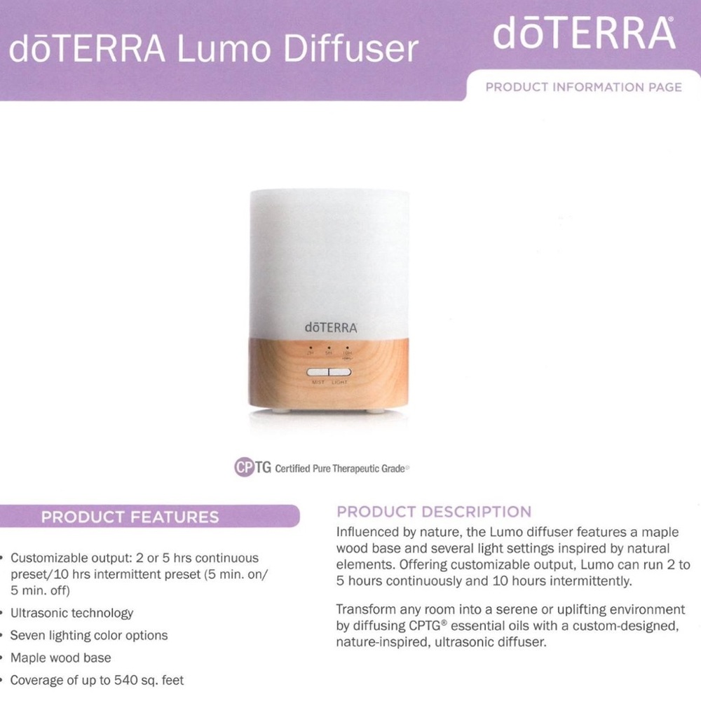 Doterra Lummo Diffuser